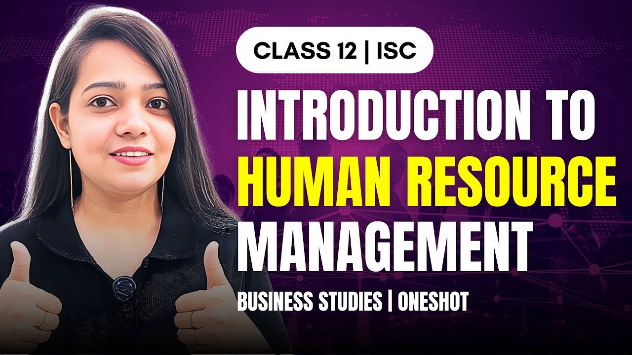 Introduction to Human Resource Management | CLASS 12 ISC | BUSINESS ...