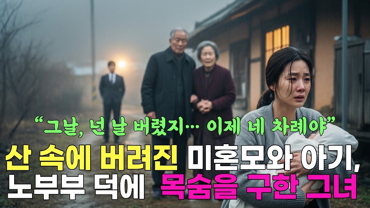 약혼자가 산속에 버리고 간 미혼모와 아기, 노부부 덕분에 목숨을 구한 그녀…“그날, 넌 날 버렸지… 이제 네 차례야.” |인생사연 | 반전사연 | 시니어사연 | 가족사연