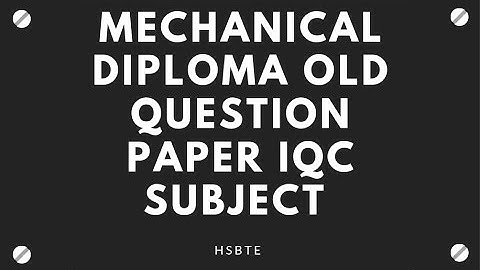 Mechanical Diploma HSBTE EDM old question paper-1 #shorts (part -1)