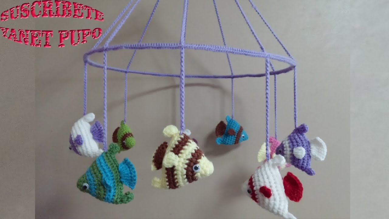 MOVIL PARA BEBE A CROCHET ? ? - YouTube