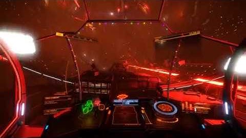 Elite Dangerous - The Oracle Station Attacked By Thargoids
