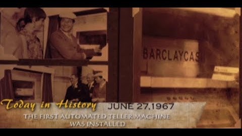 Installation of the first automated teller machine | Today in History