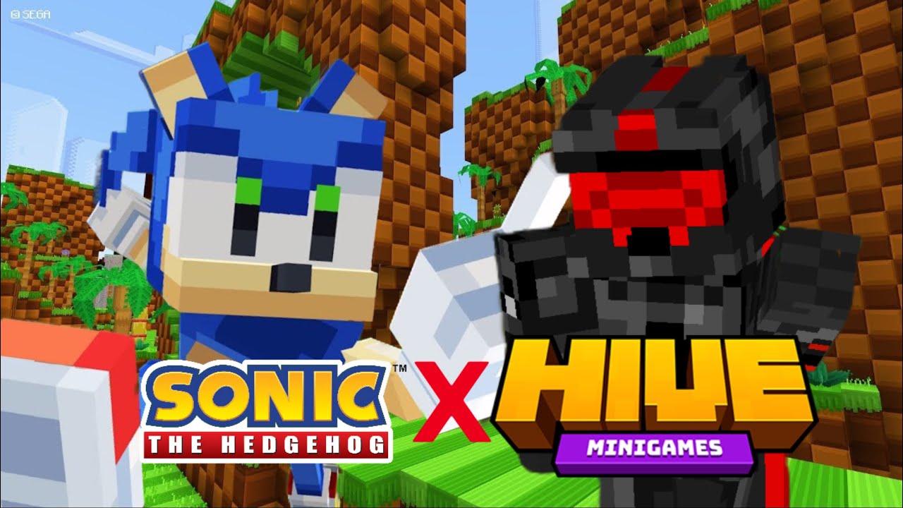 MINECRAFT PE SONIC THE HEDGEHOG X THE HIVE!?! - YouTube