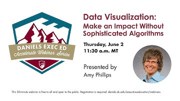 Accelerate Webinar Series: Data Visualization, Make an Impact Without Sophisticated Algorithms