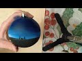 Painting a Christmas ball ornament