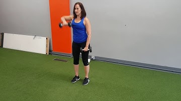 Alt dumbbell upright rows