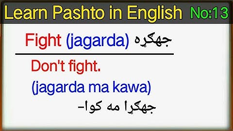 English to Pashto sentences with words lesson 13 | learn pashto for beginners | learn Pashto