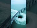 Mysterious whirlpool on the sea surface: shocking wonder #travel