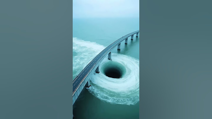 Mysterious whirlpool on the sea surface: shocking wonder #travel