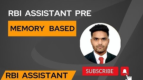 Rbi Assistant Pre Memory Based Mock Test | Testbook | #studyvlog