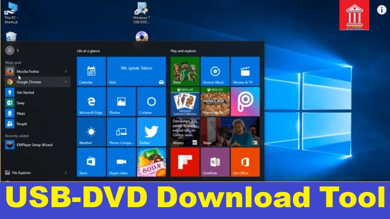 download iso windows 10 on usb tool