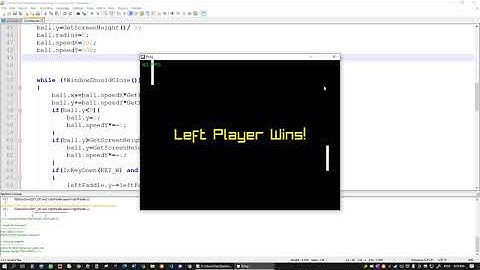 Pong game in C++ using raylib! #shorts #programming #C++