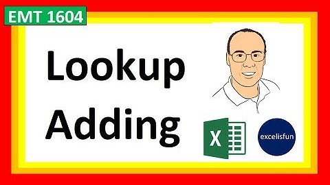 Excel Formula for Lookup Adding with SUMIFS & SUM- Excel Magic Trick 1604
