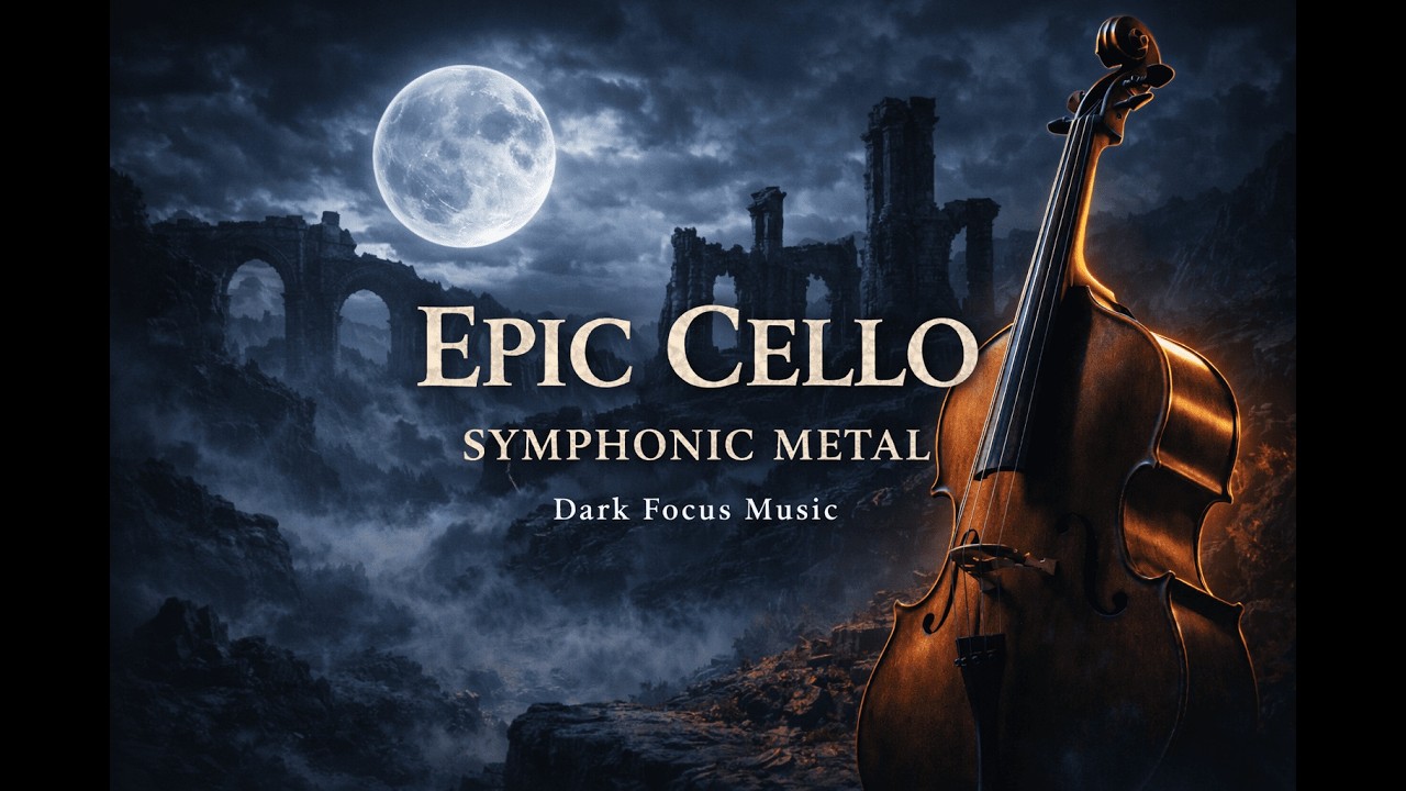 Epic Cello Symphonic Metal ⚔️ Dark Focus Music for Studying