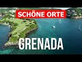 Insel Grenada, Karibik | Strand, Reise, Landschaften, Meer, Tourismus | 4k Video | Grenada Drohne