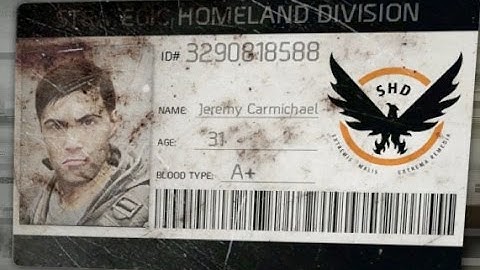 The Division (Video Game) | Missing Agents #1 | Jeremy Carmichael