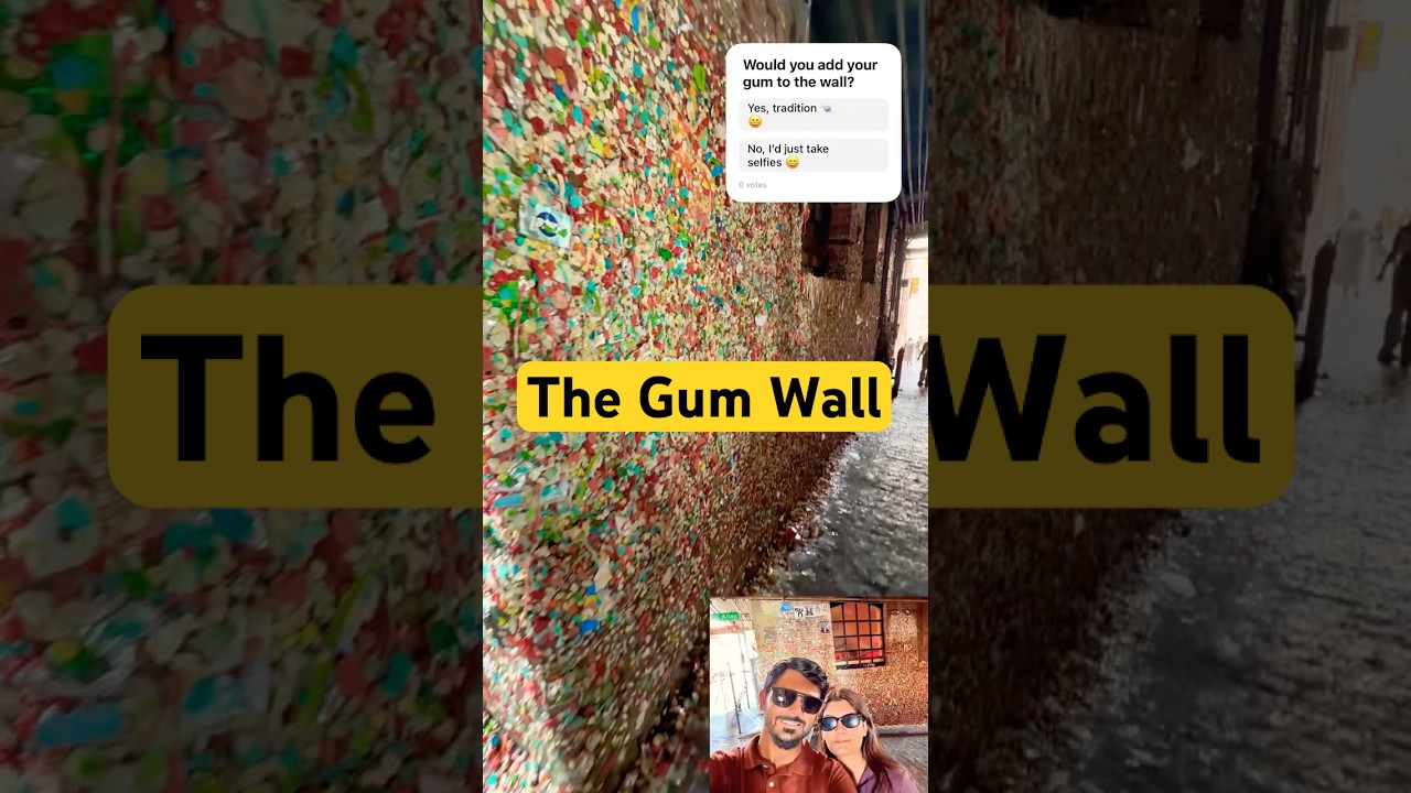 Americas Dirtiest and Sweetest Gum Wall 🤮😂 