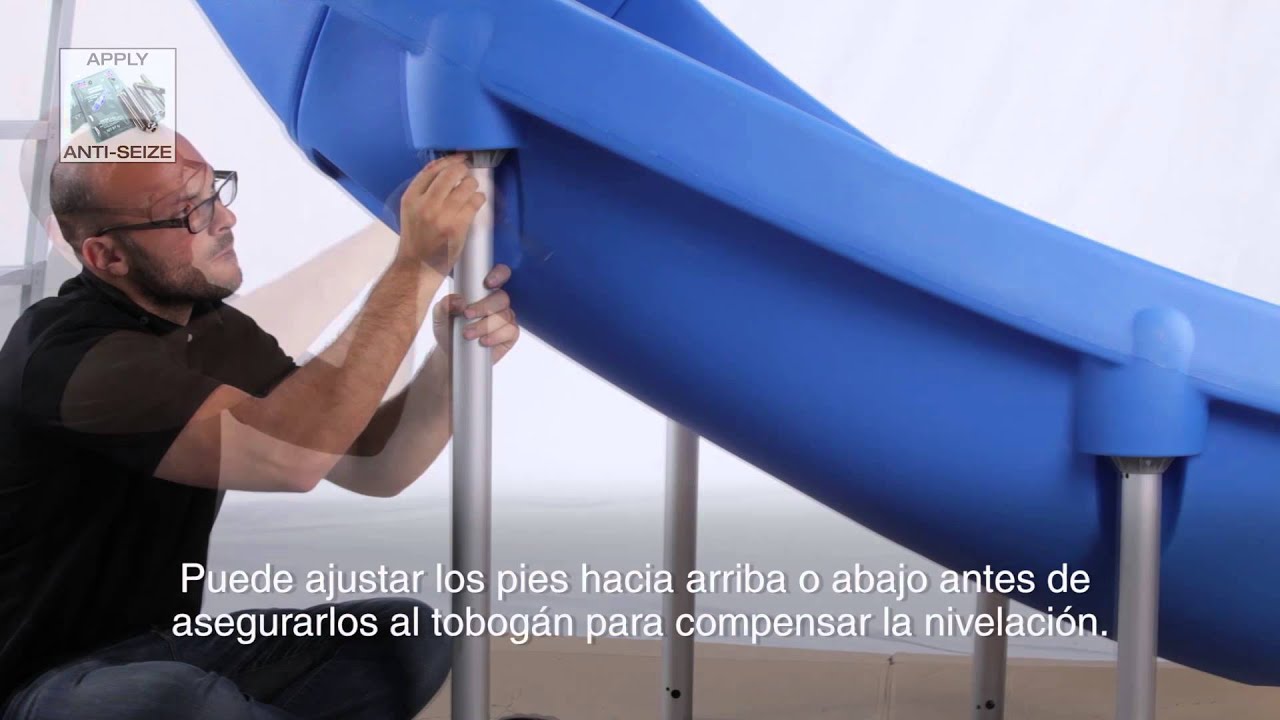 Rogue2 Pool Slide Installation in Spanish YouTube
