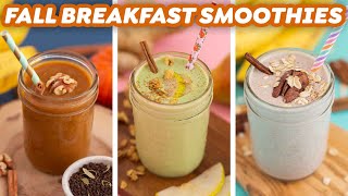 Breakfast Smoothies for Fall – Pumpkin, Pear &amp; Pecan!