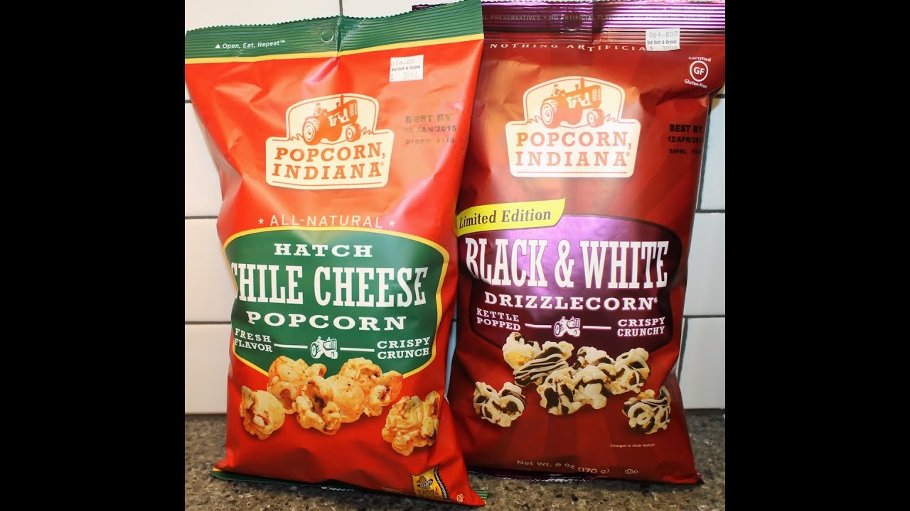 Popcorn Indiana Hatch Chile Cheese Popcorn and Black & White