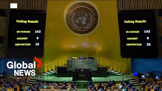 Un General Assembly Backs Palestinian Bid To Become Full Member