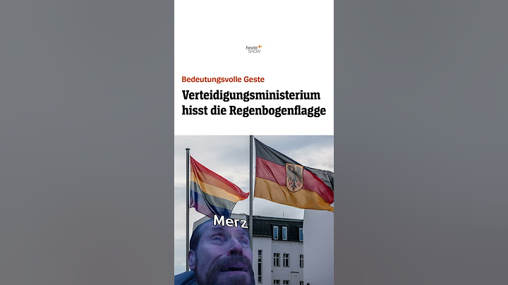 Das Verteidigungsministerium hisst die Regenbogenflagge | heute-show #shorts