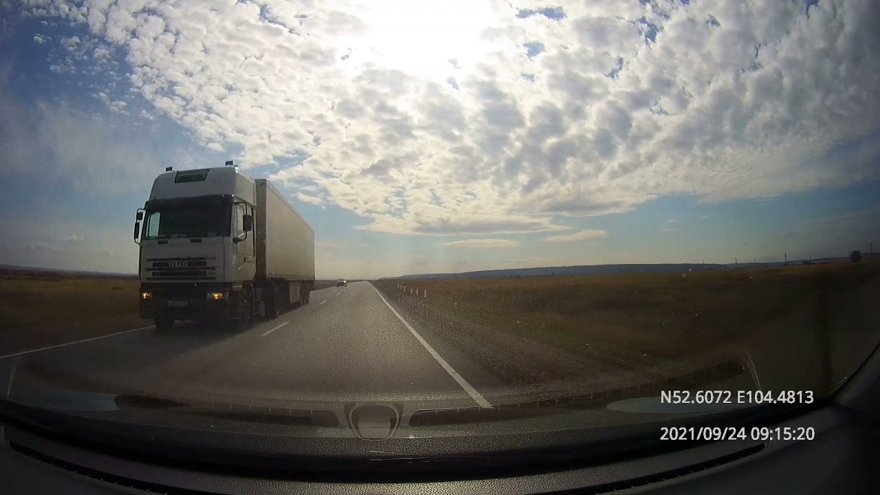Driving in Irkutsk region: Усть-Ордынский - Зады - Иркутск 24/09/2021 (timelapse 4x)