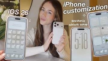 iPhone 17 Pro Max-aanpassing met iOS 26 *esthetisch* | productieve en overzichtelijke installatie...