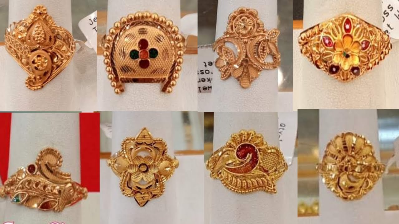 ৩ আনা মেয়েদের নতুন আংটি কিনুন (3 Ana/3 Gram Women Gold Ring) 18/21/22  Karat KDM Price in Bangladesh - Swarnanjali Jewellers BD