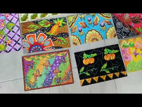 Motif Batik Flora Fauna Mudah - Contoh Motif Batik