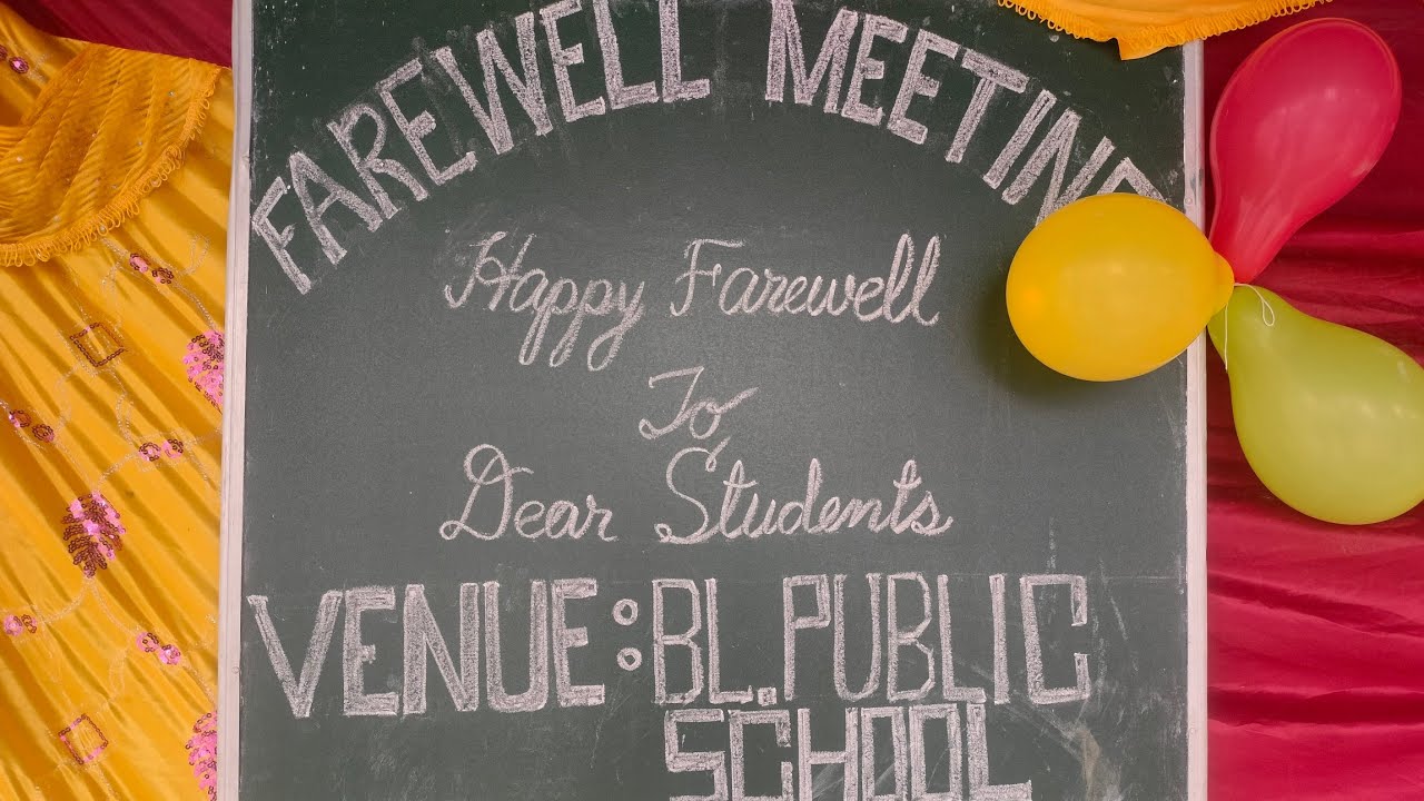class x Farewell, BL. public school, 2025 - YouTube