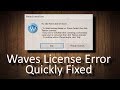 FIX Waves License Error: No valid Waves licenses found