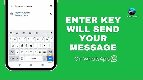 Enter key will send your message | WhatsApp enter key will send your message || part 20