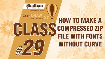 How to Make Zip File with Fonts | Collect Output | Coreldraw CLASS 29th in hindi 💯💯