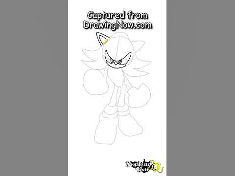 HOW TO DRAW SONIC SUPER SHADOW STEP BY STEP ⚡ 