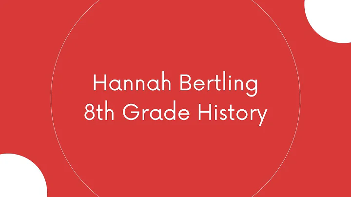 Hannah Bertling - History
