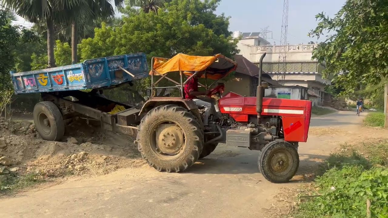 Tractor Trolley Unloading Video ! Tractor Trolley Videos 