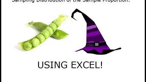 Sampling Distribution of Sample Proportions Using Excel