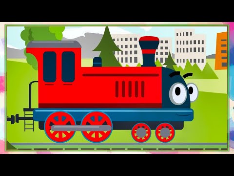 😸 Котёнок Котэ | 🚂 ПОЕЗД И МАШИНКИ - развивающая, обучающая песенка для детей | Мультики для детей