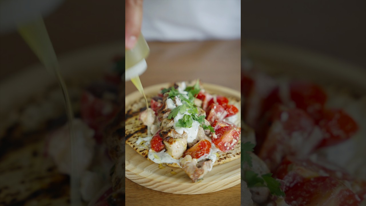 The Ultimate Greek Souvlaki #souvlaki #greekfood #sandwich