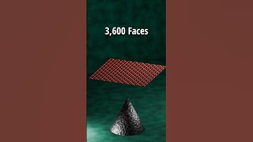 Blender 3D Cloth Simulation (Cone) #blender3d #blender3danimation