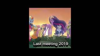First meeting vs. Last meeting #pony #mylittlepony #rainbowdash #applejack