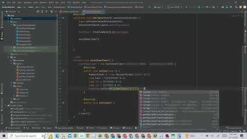 Lesson 3. Creating countdown timer in android studio java