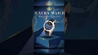 Luxury watch poster design tutorial in Canva ⌚✨