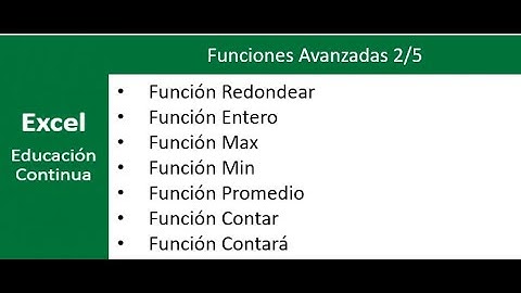 Funciones Avanzadas 2/5 - Excel Básico
