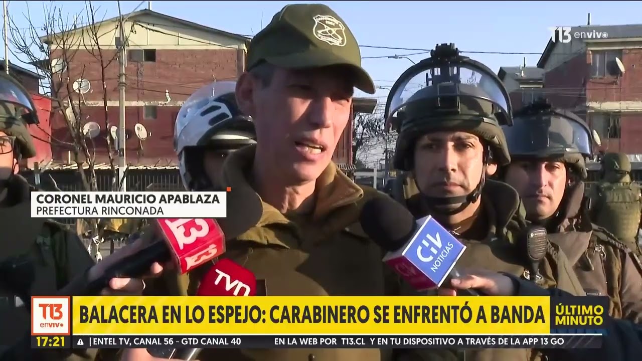 Sujeto es detenido tras balacera entre carabineros y banda en Lo Espejo