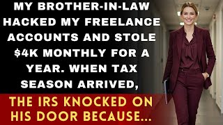 Brother-in-law stole my $4K monthly freelance income. When tax season came...