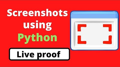 Python Pyautogui -  screenshot using python | python project
