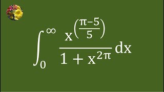 Evaluating the improper integral using Beta/Gamma functions