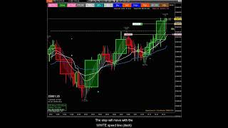 MNQ One Minute / UniRenko overlay chart